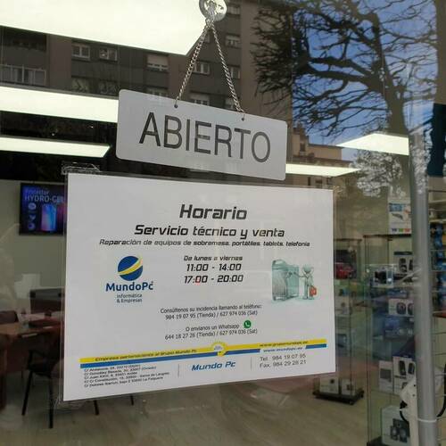 Tienda de informática Mundo Pc en Pumarín Gijón
