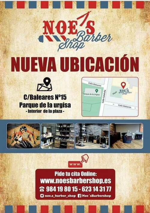 Noès Barber Shop en Pumarín en Gijón